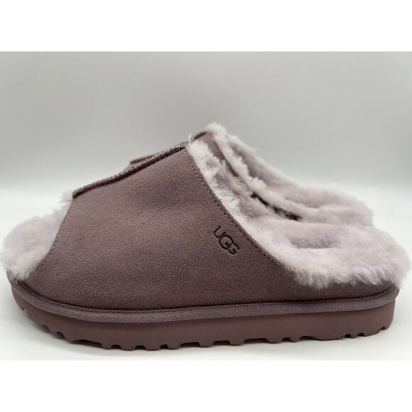UGG Greenport Slide Sugarplum Purple Suede Slippers 1167610 Women's Size 9 - Picture 2 of 16